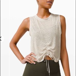 Lululemon Cinch Me Up Front Tank